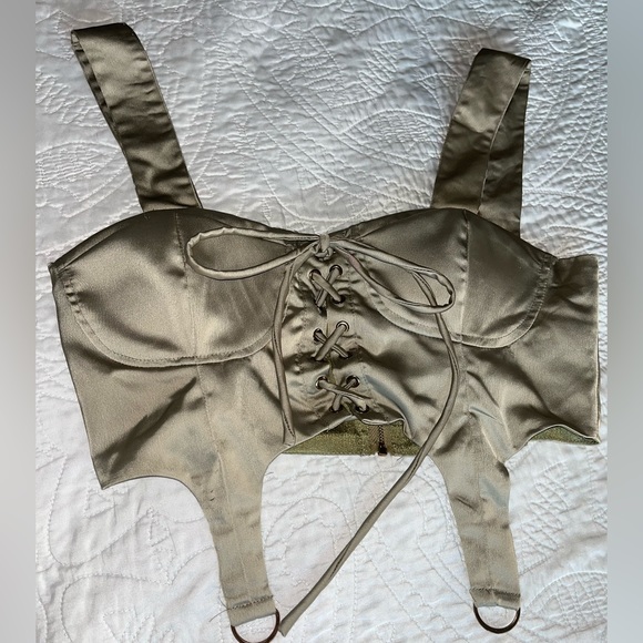 LACE UP CORSET TOP - Picture 3 of 5